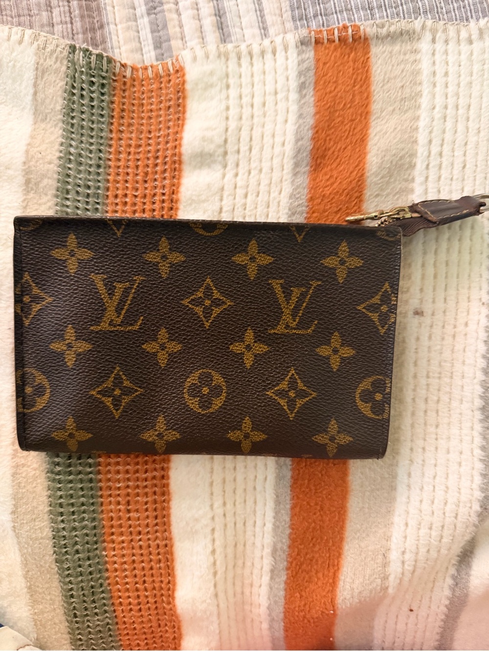 Vintage Louis Vuitton Monogram Zip Pouch / Wallet – Brown Canvas Classic LV